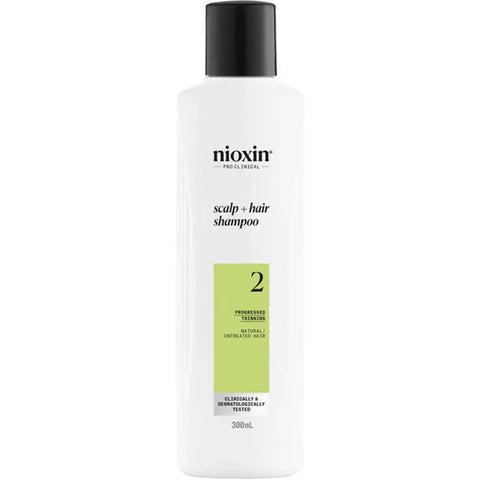Nioxin System 2 Scalp + Hair Shampoo Progressed Thinning Natural Hair 300ml