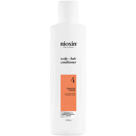 Nioxin System 4 Scalp + Hair Conditioner Progressed Thinning Coloured Hair 300ml