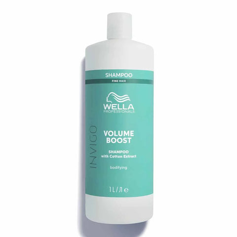 Wella Invigo Volume Boost Shampoo with Cotton Extract Fine Hair 1000ml